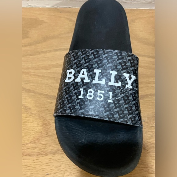 Bally Sabrio Slide Sandals Mens Size 10 Black - Picture 3 of 10
